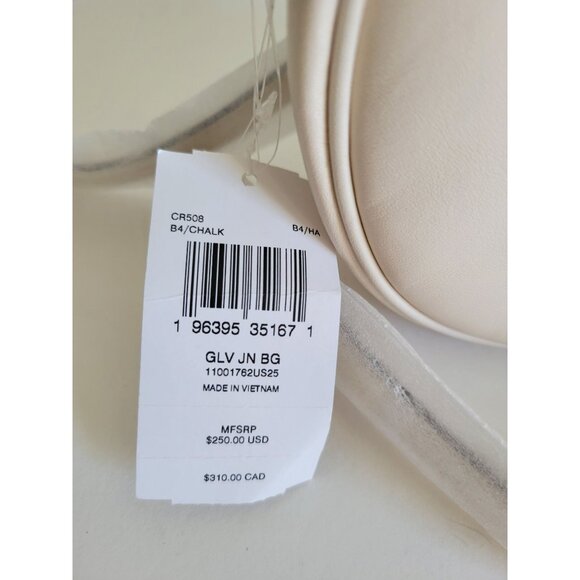 Coach Jonie Caulk White Mini Crescent Leather Shoulder bag half moon shape - Picture 6 of 10